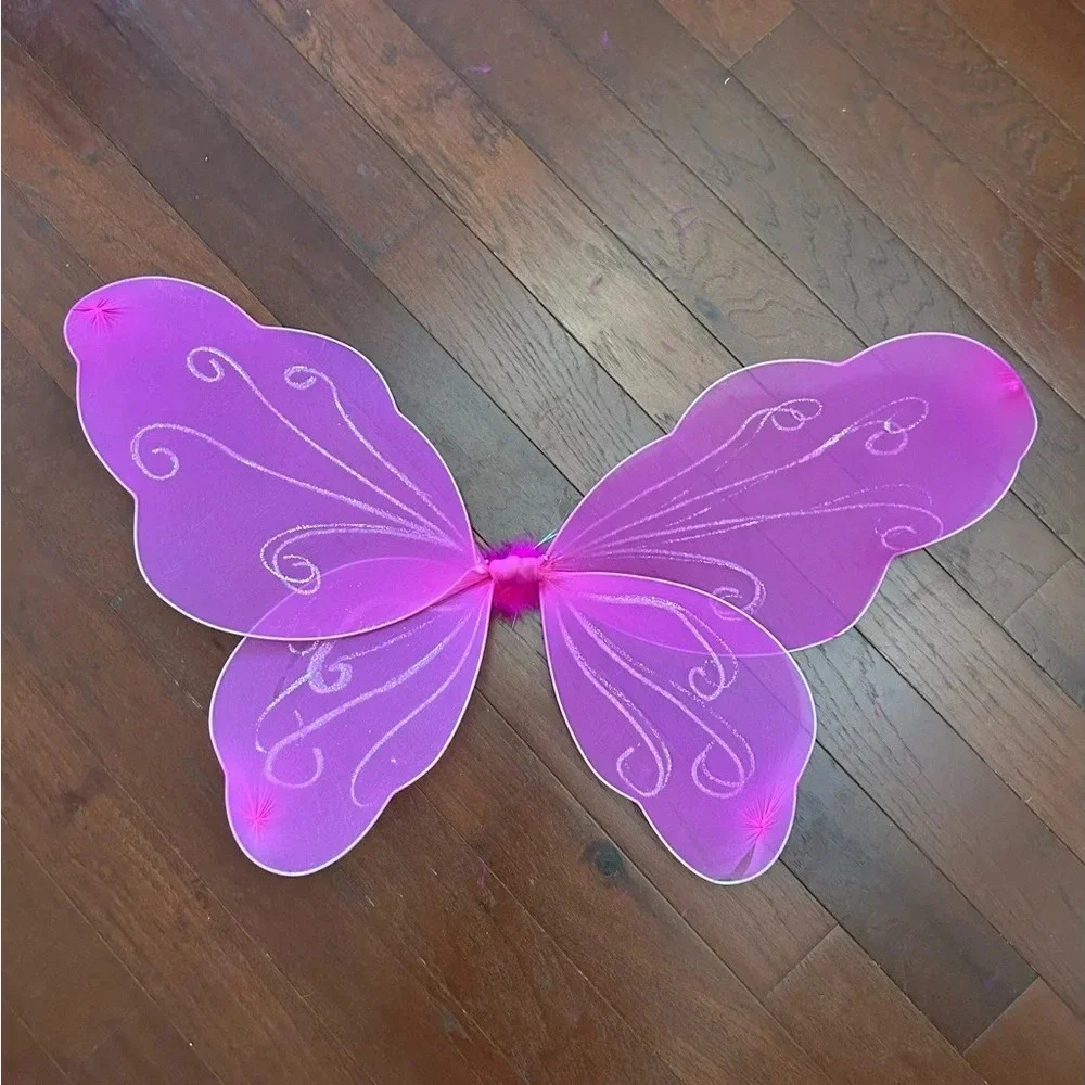 Princess Butterfly wings large size pink 26”x 16”